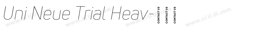 Uni Neue Trial Heav字体转换